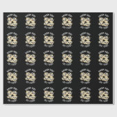 Dimsum Lichaam Say Eten Grappig Dimsum Pun Donker  Cadeaupapier (Vlak)