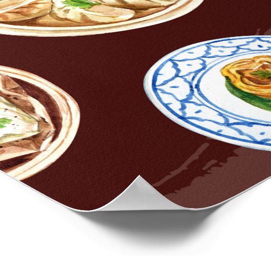 Dimsum Waterverf business Poster (Hoek)