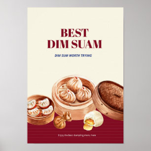 Dimsum Waterverf business Poster