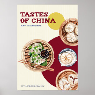 Dimsum Waterverf business Poster