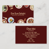 Dimsum-Waterverf Visitekaartje (Voorkant / Achterkant)