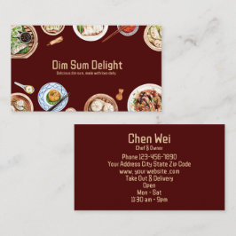 Dimsum-Waterverf Visitekaartje