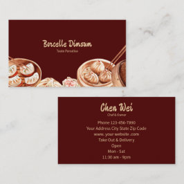 Dimsum-Waterverf Visitekaartje