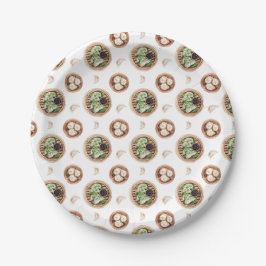 dimsumpatroon van de Waterverf Papieren Bordje