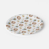 dimsumpatroon van de Waterverf Papieren Bordje (Gekanteld)