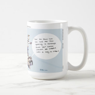 Dimwitz Comics Unicycle Massage Coffee Mok