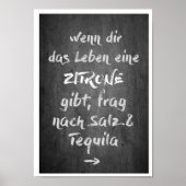 DIN A4 Poster "Zitrone - Tequila" (Voorkant)