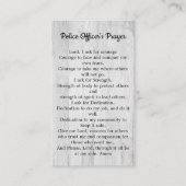 Din Blue Line Flag Police Officer Prayer Bulk Visitekaartje (Voorkant)