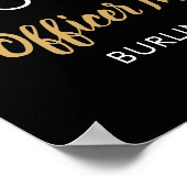 Din Blue Line Graduparty van de politie Poster (Hoek)