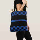 Din Blue Line Police Buffalo Pset Monogram Tote Bag (Dichtbij)