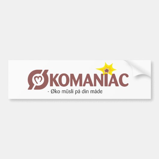 Din Musli Bumper Sticker (Voorkant)