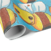 Dina Bumble Bee Wrapping Paper Cadeaupapier (Rol Hoek)