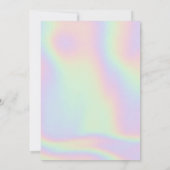 DINA Holographic Space Cowgirl Bachelorette Party Kaart (Achterkant)