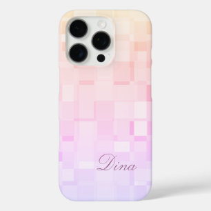 Dina - Sjabloon voor Jouw naam Zachte pastel gekle iPhone 16 Pro Hoesje
