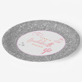 DINA Space Cowgirl Desert Bachelorette Disco Papieren Bordje (Gekanteld)