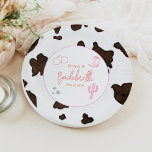 DINA Space Cowgirl Desert Bachelorette Disco Papieren Bordje<br><div class="desc">Het Dina Collectie bevat ruimte cowgirl thema-elementen zoals holografische,  koeienhuid en cowgirl accessoires. Dit collectie is perfect voor uw strandweekend!</div>