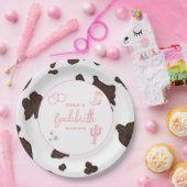 DINA Space Cowgirl Desert Bachelorette Disco Papieren Bordje (Feest)