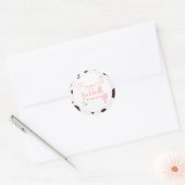 DINA Space Cowgirl Desert Bachelorette Disco Ronde Sticker (Envelop)