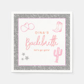 DINA Space Cowgirl Desert Bachelorette Disco Servet (Voorkant)