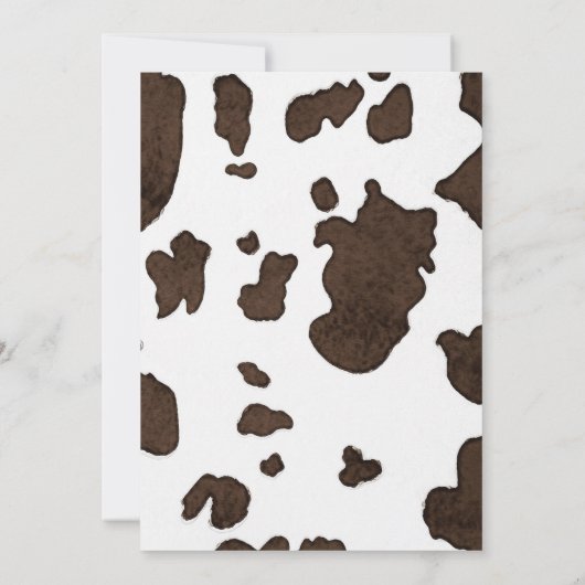 DINA Space Cowgirl Desert Birthday Party Kaart (Achterkant)