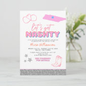 DINA Space Cowgirl Desert Laten we Nashty Bach hal Kaart (Staand voorkant)