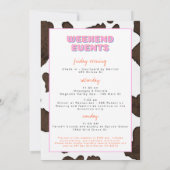 DINA Space Cowgirl Desert Laten we Nashty Bach hal Kaart (Achterkant)