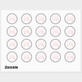 DINA Space Cowgirl Woestijn Bachelorette Disco Ronde Sticker (Vel)