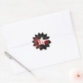 dinaal ronde sticker (Envelop)