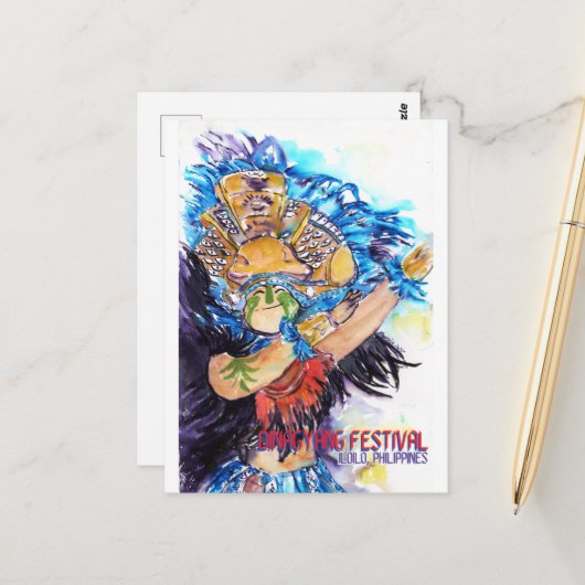 Dinagyang Festival - DNM Briefkaarten (Voorkant / Achterkant in situ)