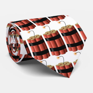 Dinamietboom of explosief patroon stropdas