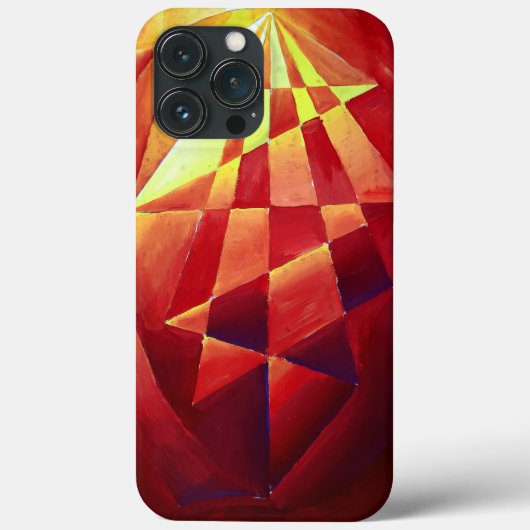 Dinamische abstracte samenstelling in rood Case-Mate iPhone case (Achterkant)