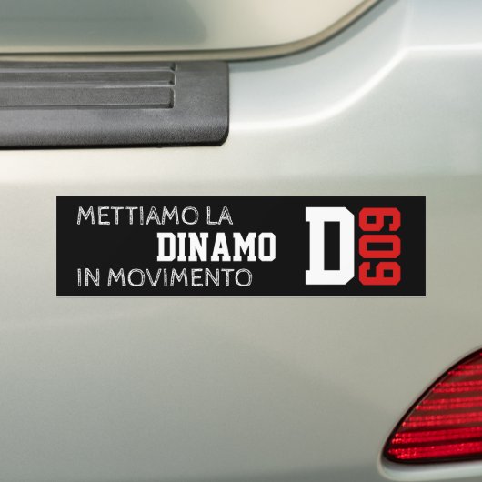 DINAMO609-Bumpersticker Bumpersticker (Op auto)