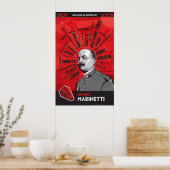 Dinamo Futurista Marinetti Zang Tumb Tumb Poster (Keuken)
