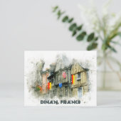 Dinan Frankrijk Middeleeuwse stad Franse reizen Briefkaart (Staand voorkant)