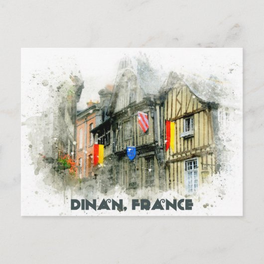 Dinan Frankrijk Middeleeuwse stad Franse reizen Briefkaart (Voorkant)