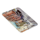 Dinant Belgium Street Scene Waterverf Magneet (Rechterzijde)