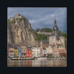 Dinant City uitzicht door prachtige zonsondergang, Magneet<br><div class="desc">Dinant City uitzicht door prachtige zonsondergang, België</div>