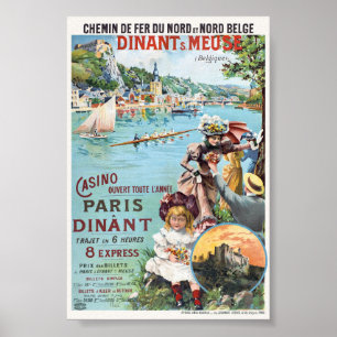 Dinant Maas België Vintage Poster jaren 1890