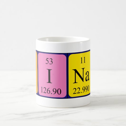 Dinara periodieke lijstnaam mok (Center)