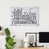 Dinard, Noord-Bretagne, Frankrijk Poster (Thuiskantoor)