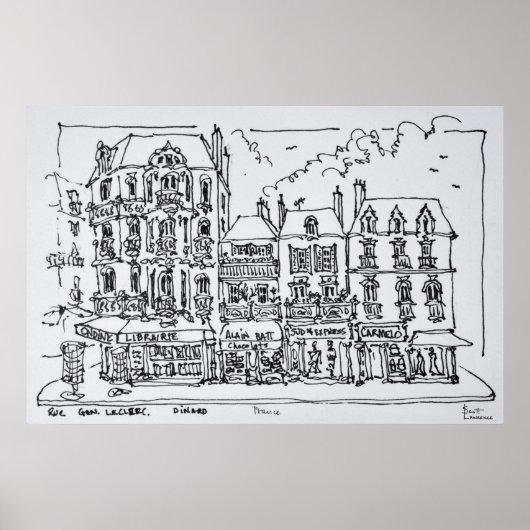 Dinard, Noord-Bretagne, Frankrijk Poster (Voorkant)