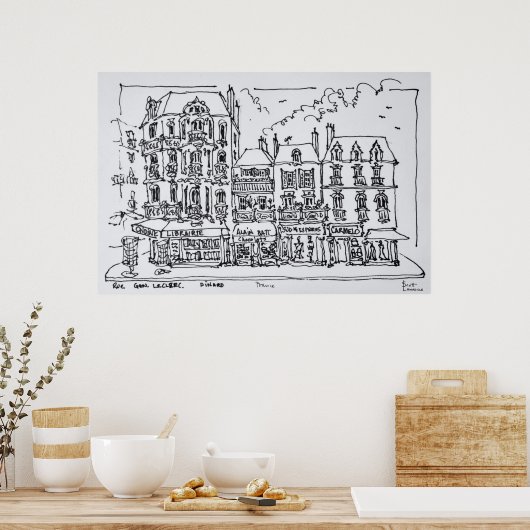 Dinard, Noord-Brittany, Frankrijk Poster (Keuken)