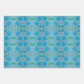 Dina's Blooming Blues inpakpapier Vel (Voorkant 3)