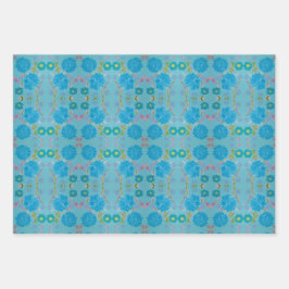 Dina's Blooming Blues inpakpapier Vel