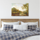 Dinas Bran van Llangollen, 1770-71 (olie op canvas Afdruk (Insitu (Slaapkamer))