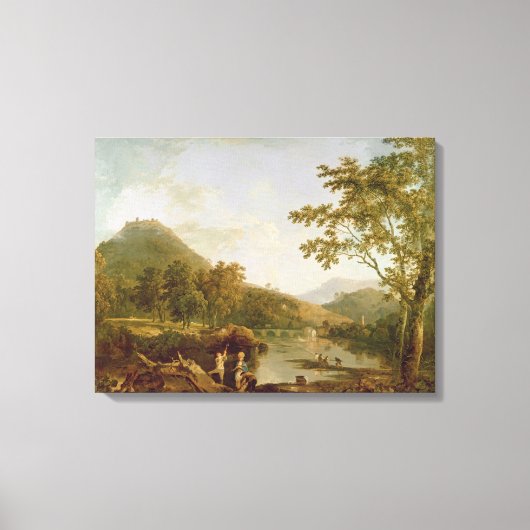 Dinas Bran van Llangollen, 1770-71 (olie op canvas Afdruk (Voorkant)