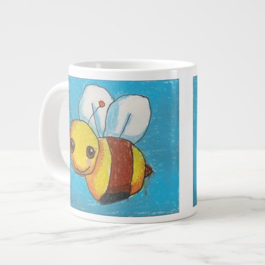 Dina's Bumble Bee (dubbel afbeelding) Jumbo Size Grote Koffiekop (Links)