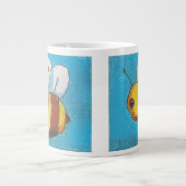 Dina's Bumble Bee (dubbel afbeelding) Jumbo Size Grote Koffiekop (Voorkant)