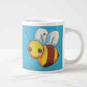Dina's Bumble Bee (dubbel afbeelding) Jumbo Size Grote Koffiekop (Rechts)
