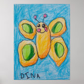 Dina's Butterfly Poster (Voorkant)